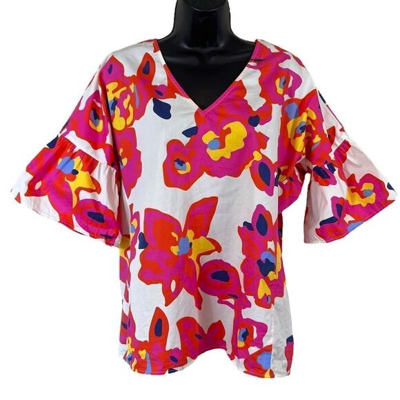 Crosby by Mollie Burch Floral Tunic Top - Picture 1 of 11